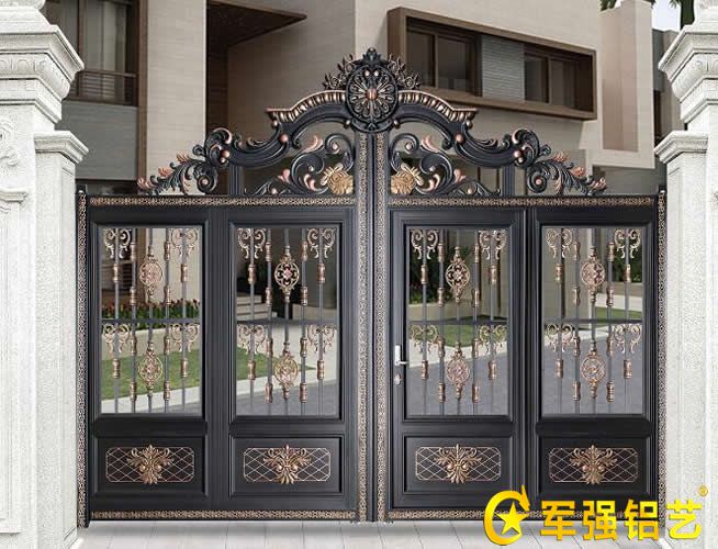 铝艺大门厂家分享别墅庭院大门安装方法