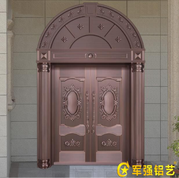 罗马柱铜门